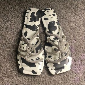 Cape Robbin cow print sandal’s